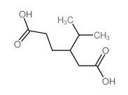 Hexanedioic acid,3-(1-methylethyl)-结构式