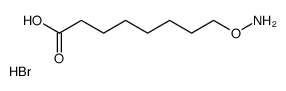 8-aminooxyoctanoic acid,hydrobromide Structure