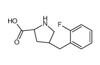 (2S,4R)-4-(2-Fluorobenzyl)pyrrolidine-2-carboxylic acid Structure