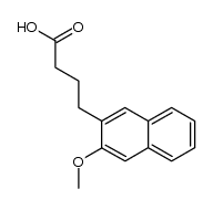 3-methoxy-2-naphthalenebutyric acid结构式