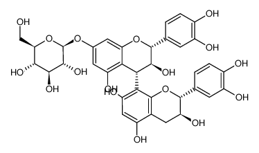 procyanidin B-3 7-O-β-D-glucopyranoside结构式