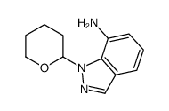 1-(Tetrahydro-2H-pyran-2-yl)-1H-indazol-7-amine Structure