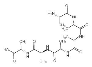 H-Ala-Ala-Ala-Ala-Ala-Ala-OH Structure