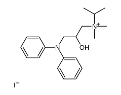 [2-hydroxy-3-(N-phenylanilino)propyl]-dimethyl-propan-2-ylazanium,iodide Structure