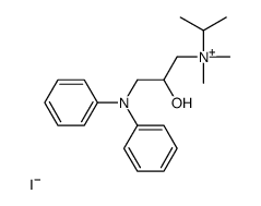 [2-hydroxy-3-(N-phenylanilino)propyl]-dimethyl-propan-2-ylazanium,iodide结构式