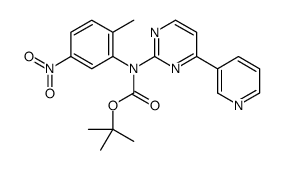 N-(2-Methyl-5-nitrophenyl)-N-[4-pyridin-3-yl-pyrimidin-2-yl]-t-boc结构式