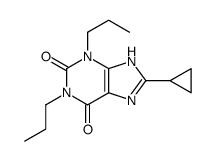 8-cyclopropyl-1,3-dipropyl-7H-purine-2,6-dione结构式