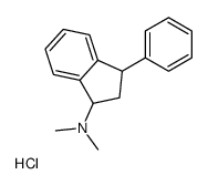N,N-dimethyl-3-phenyl-2,3-dihydro-1H-inden-1-amine,hydrochloride结构式
