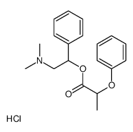 [2-(dimethylamino)-1-phenylethyl] 2-phenoxypropanoate,hydrochloride结构式