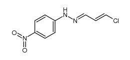 3t-chloro-acrylaldehyde-(4-nitro-phenylhydrazone)结构式