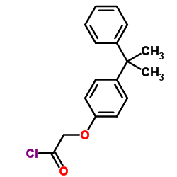 [4-(2-Phenyl-2-propanyl)phenoxy]acetyl chloride结构式
