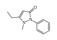 5-ethyl-1-methyl-2-phenylpyrazol-3-one Structure