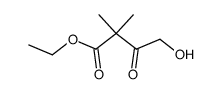 ethyl 4-hydroxy-2,2-dimethyl-3-oxobutanoate结构式