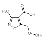 5-(MethoxyMethyl)-3-Methylisoxazol-4-carboxylic acid结构式