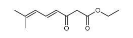 4E ethyl 7-methyl-3-oxoocta-4,6-dienoate结构式