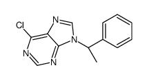 (S)-6-氯-9-(1-苯基乙基)-9h-嘌呤结构式