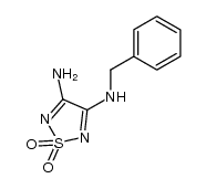 4-amino-3-benzylamino-1,2,5-thiadiazole 1,1-dioxide Structure