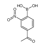 4-Acetyl-2-nitrophenylboronic acid structure