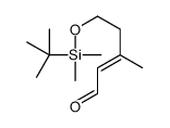 5-[tert-butyl(dimethyl)silyl]oxy-3-methylpent-2-enal Structure