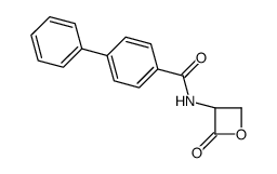 N-[(3S)-2-Oxo-3-oxetanyl]-4-biphenylcarboxamide结构式