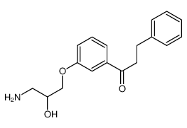 1-[3-(3-amino-2-hydroxypropoxy)phenyl]-3-phenylpropan-1-one Structure