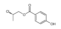 (R)-(2-Chloropropyl)-4-hydroxybenzoate结构式