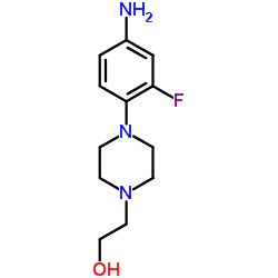 2-(4-(4-Amino-2-fluorophenyl)piperazin-1-yl)ethanol结构式