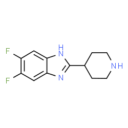 5,6-DIFLUORO-2-(PIPERIDIN-4-YL)-1H-1,3-BENZODIAZOLE structure