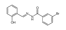 3-bromo-benzoic acid salicylidenehydrazide结构式