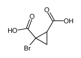 1-bromo-cyclopropane-1,2-dicarboxylic acid Structure