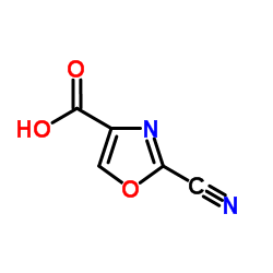 2-Cyano-1,3-oxazole-4-carboxylic acid Structure