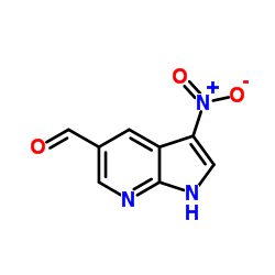 3-Nitro-7-azaindole-5-carboxaldehyde结构式
