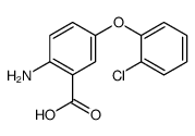 2-amino-5-(2-chlorophenoxy)benzoic acid Structure