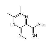 Pyrazinecarboximidamide, 5,6-dimethyl-3-(methylamino)- (9CI) structure