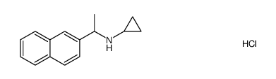 N-[1-(2-naphthyl)ethyl]cyclopropylamine hydrochloride Structure
