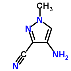 4-Amino-1-methyl-1H-pyrazole-3-carbonitrile Structure