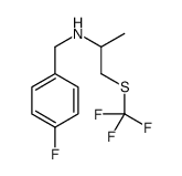 N-(4-Fluorobenzyl)-1-[(trifluoromethyl)sulfanyl]-2-propanamine结构式