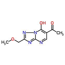 1-[7-Hydroxy-2-(methoxymethyl)[1,2,4]triazolo[1,5-a]pyrimidin-6-yl]ethanone结构式