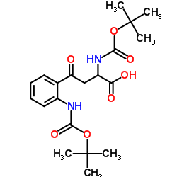 DI-BOC-2-AMINO-3-(2-AMINOBENZOYL)PROPIONIC ACID结构式