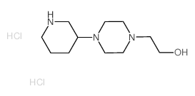 2-[4-(3-Piperidinyl)-1-piperazinyl]-1-ethanol dihydrochloride Structure