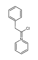 1-chloro-2-phenyl-1-(pyridin-1-ium-1-yl)ethan-1-ide结构式