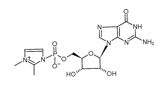 ((2R,3S,4R,5R)-5-(2-amino-6-oxo-1H-purin-9(6H)-yl)-3,4-dihydroxytetrahydrofuran-2-yl)methyl (2,3-dimethyl-1H-imidazol-3-ium-1-yl)phosphonate Structure