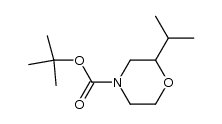 2-isopropyl-morpholine-4-carboxylic acid tert-butyl ester结构式