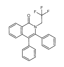 3,4-diphenyl-2-(2,2,2-trifluoroethyl)isoquinolin-1(2H)-one Structure