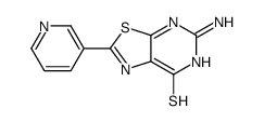 5-amino-2-(3-pyridyl)thiazolo[5,4-d]pyrimidine-7-thiol Structure