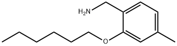 [2-(hexyloxy)-4-methylphenyl]methanamine Structure