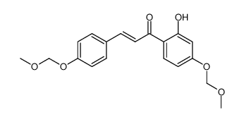 1-(2-Hydroxy-4-(methoxymethoxy)phenyl)-3-(4-(methoxymethoxy)phenyl)prop-2-en-1-on结构式