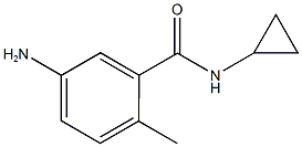 5-氨基-N-环丙基-2-甲基苯甲酰胺结构式