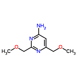 2,6-Bis(MethoxyMethyl)pyrimidin-4-amine结构式