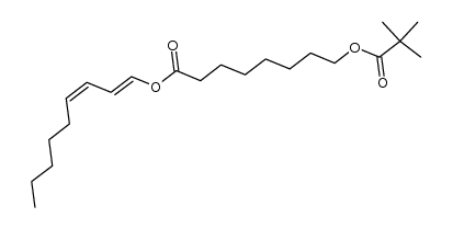 (1E,3Z)-1,3-Nonadienyl 8-((2,2-Dimethylpropanoyl)oxy)octanoate结构式